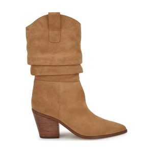 Kadon Leather Tailored Slouch Boots